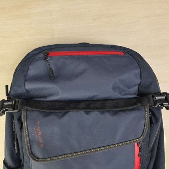 Timbuk2 Especial Medio Cycling Pack Laptop Backpack Rally Blue Red - Picture 2 of 14